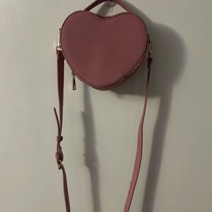 Heart-Shaped Pink Bag